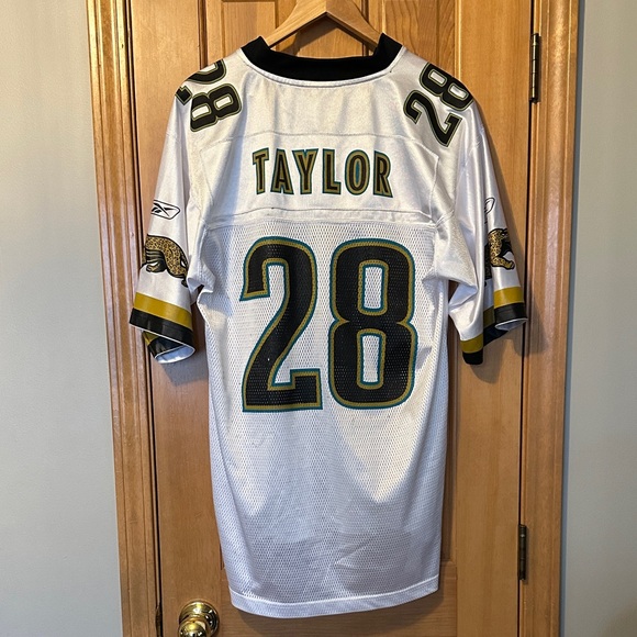 Reebok Jacksonville Jaguars White Jersey #28 Taylor - Picture 3 of 4
